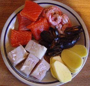 Fiskesuppe Ingredienser